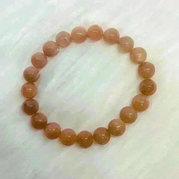 Orange Moonstone Crystal Bracelet - Picture 5 of 6
